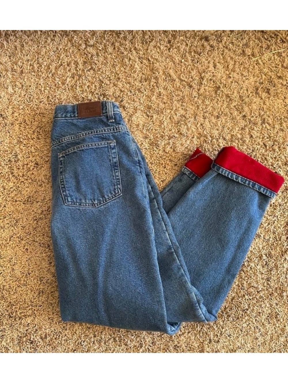 women’s ll bean lined jeans
